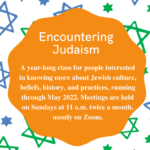 Encountering Judaism - On Zoom