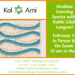 Shabbat Learning Service