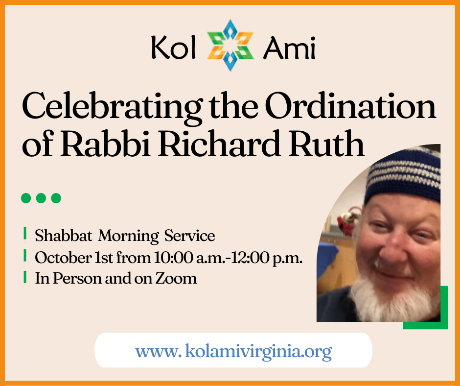 Celebration of the Ordination of Rabbi Richard Ruth
