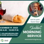 Shabbat Morning Service - In Person & On Zoom