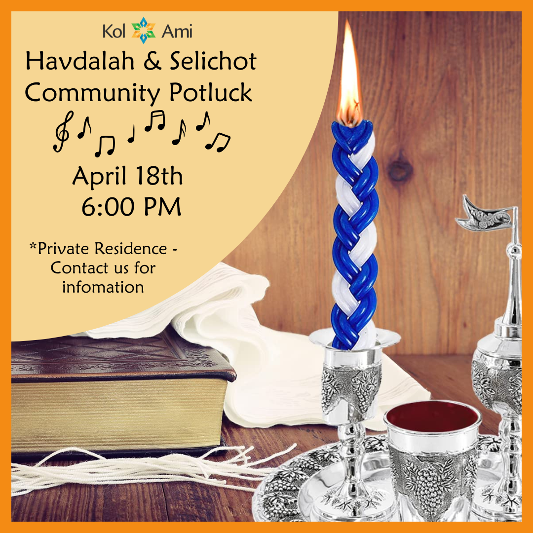 Havdalah Community Potluck & Joyful Singing