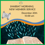 Shabbat Morning New Member Service